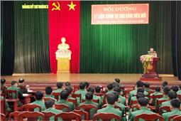 Đảng ủy Sư đoàn 3 tổ chức lớp bồi dưỡng lý luận chính trị cho đảng viên mới